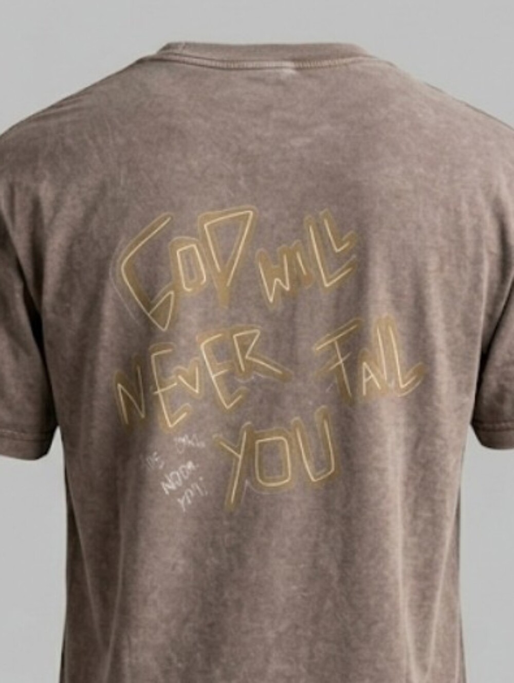 NWT Aesthetic God Will Never Fail You Mineral Wash T-Shirt M